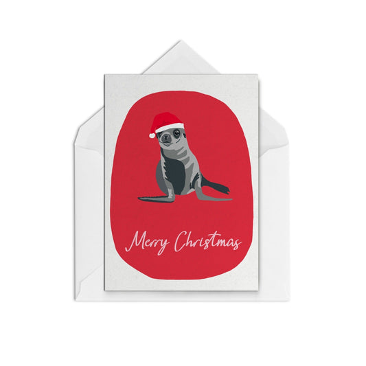 Christmas Seal Red - The Paper People Greeting Cards