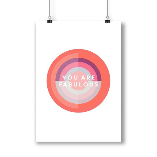You are Fabulous Target Print - The Paper People Greeting Cards
