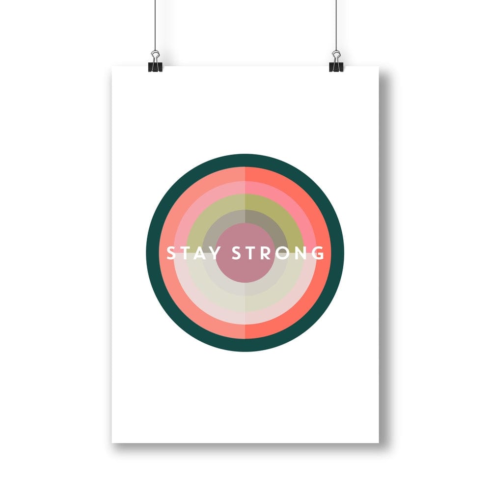 Stay Strong Target Print - The Paper People Greeting Cards