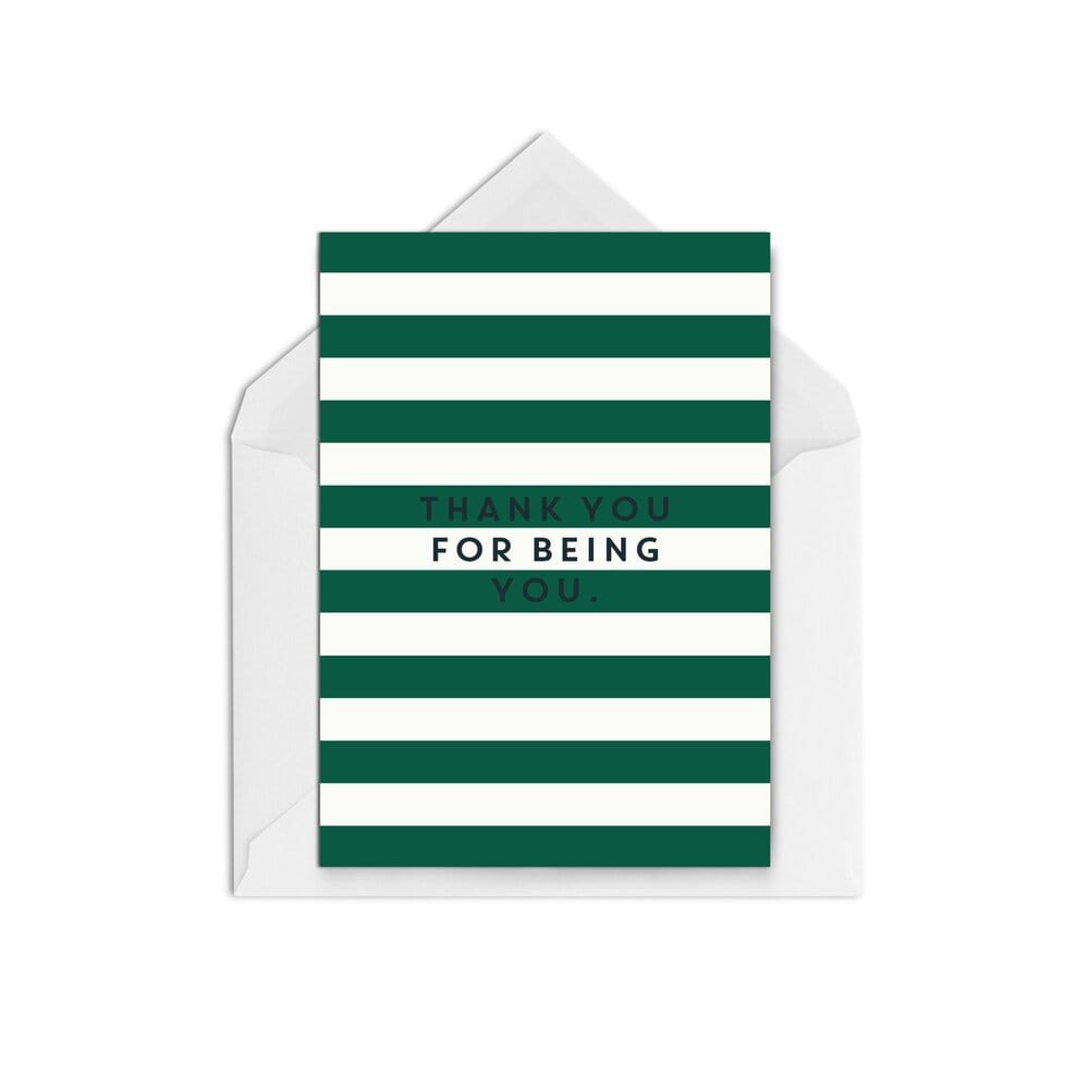 Thank you - stripe - The Paper People Greeting Cards