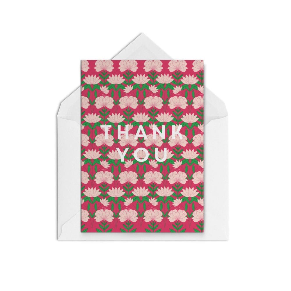 Thank You Lily Pink - The Paper People Greeting Cards