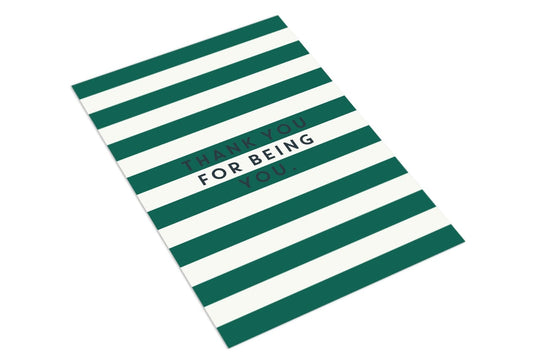 Thank you - stripe - The Paper People Greeting Cards