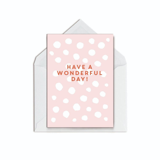 Wonderful Day Birthday Card - The Paper People Greeting Cards