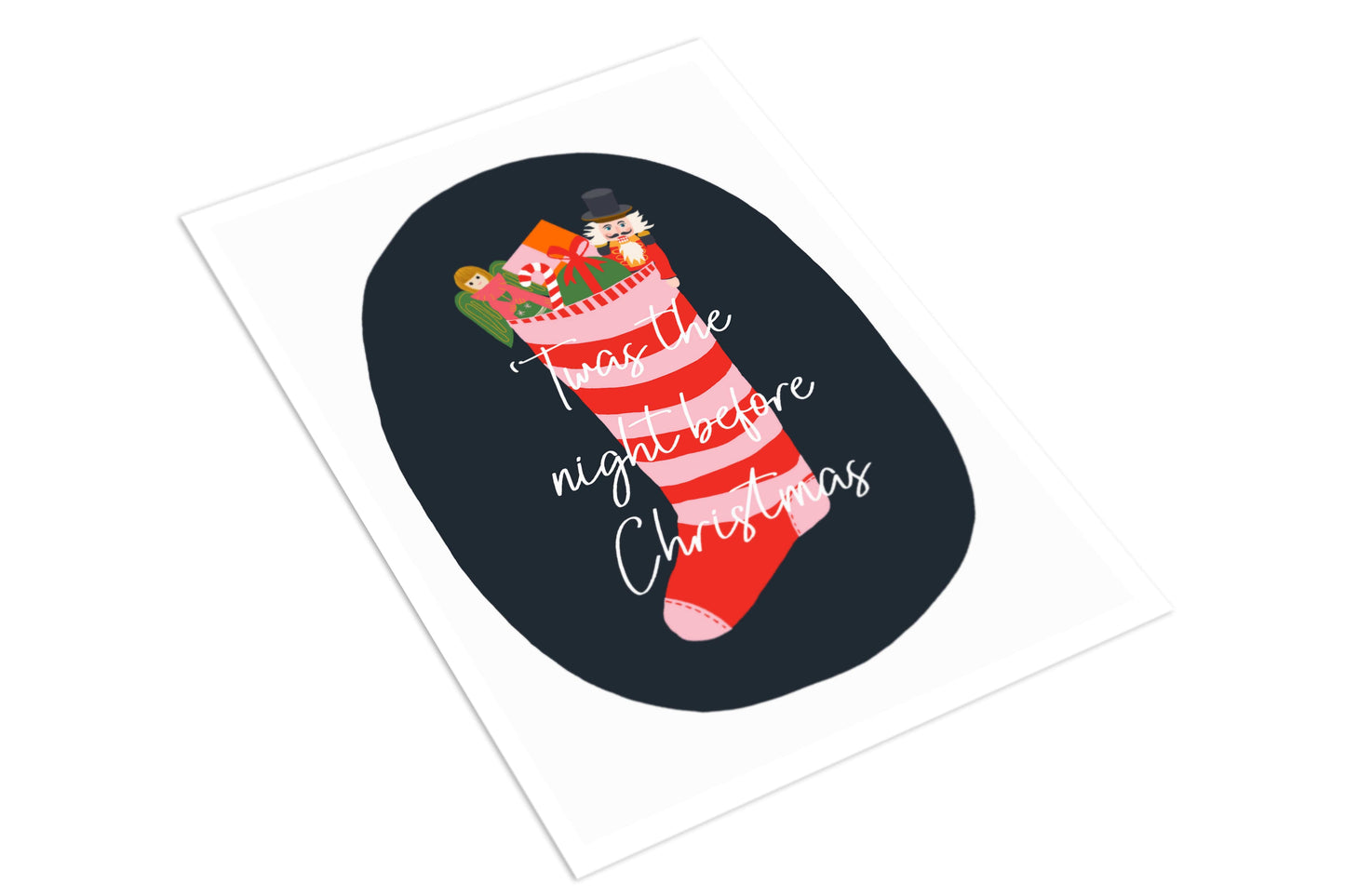 Christmas Stocking - The Paper People Greeting Cards