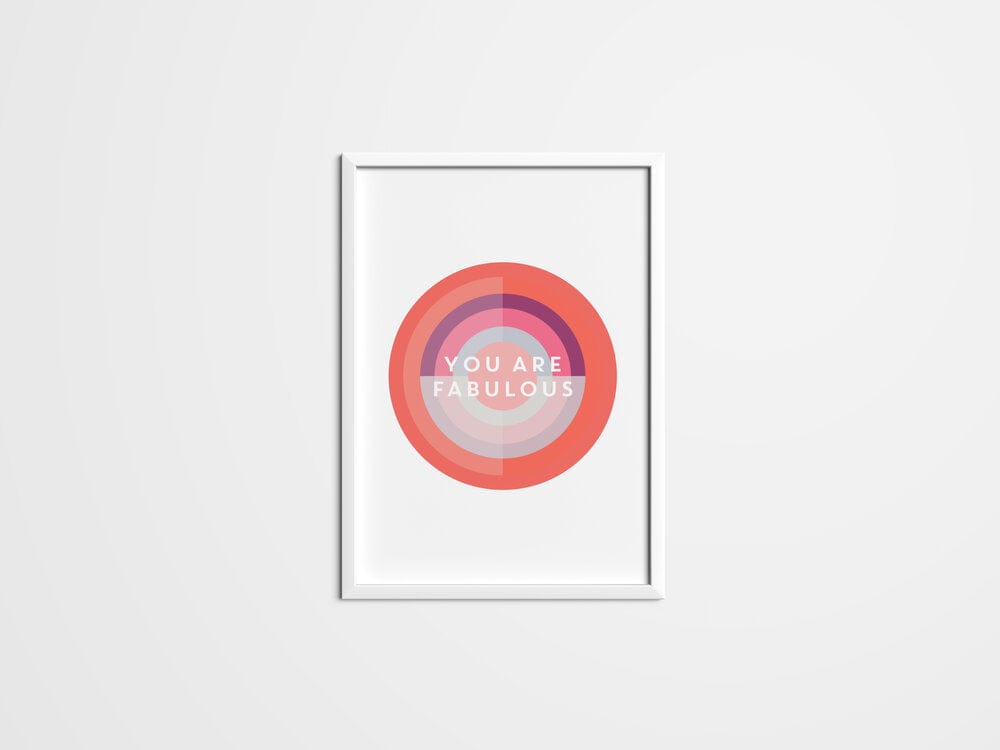 You are Fabulous Target Print - The Paper People Greeting Cards